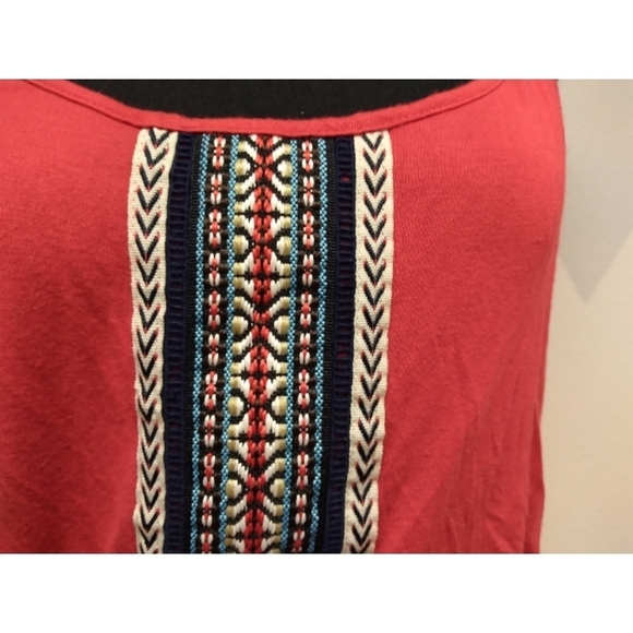 Pink Rose jersey knit dress with embroidered front - Picture 11 of 11